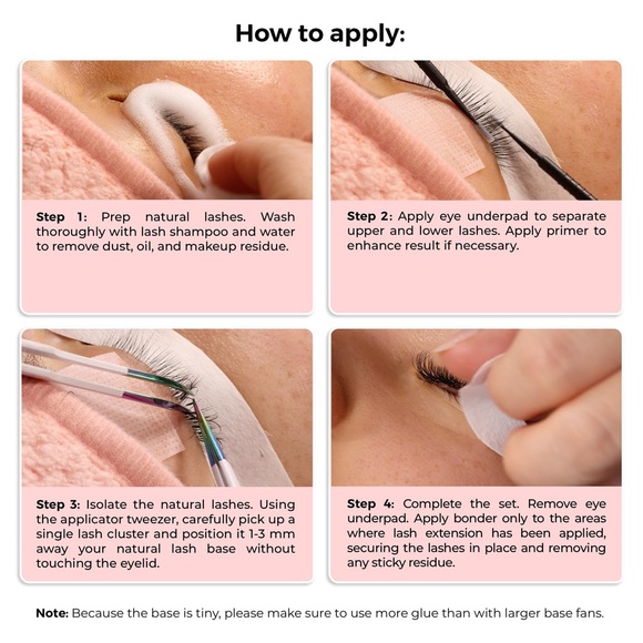 Colored Promade Mix 1500 Fans, 5D Handmade CC Curl, 9-14mm Mixed Length - Picture 7 of 9